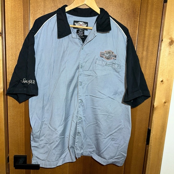 Harley-Davidson Other - Harley Davidson Button Up Shirt Worlds Finest Motorcycles 2XL